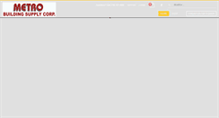Desktop Screenshot of metrobuildingsupply.com