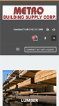 Mobile Screenshot of metrobuildingsupply.com