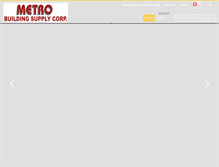 Tablet Screenshot of metrobuildingsupply.com